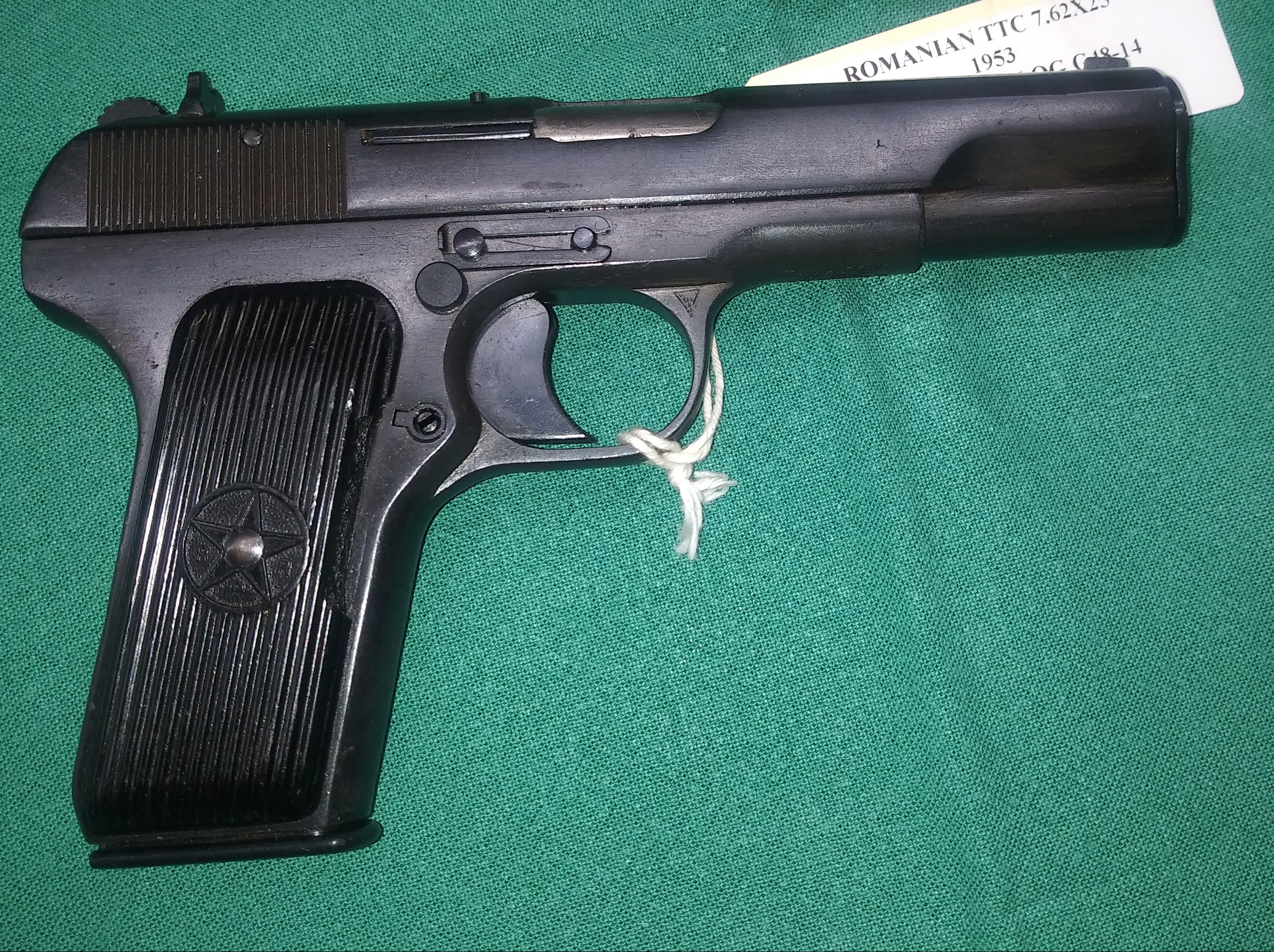 ROMANIAN TTC TOKAREV PISTOL 1953 7.62X25 - Click Image to Close